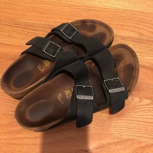 Birkenstock Arizona Oiled Nubuck Leather Black